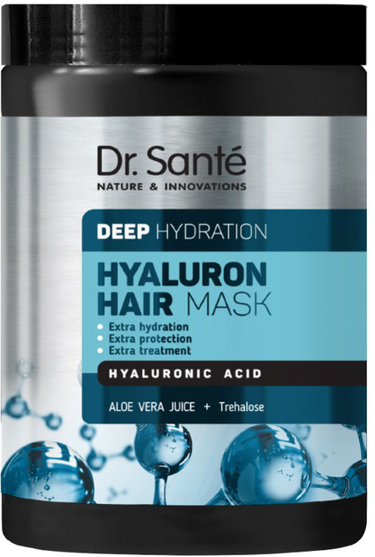 Maska do włosów Dr. Sante Hyaluron Hair z kwasem hialuronowym nawilżająca 1000 ml (8588006040234) - obraz 1