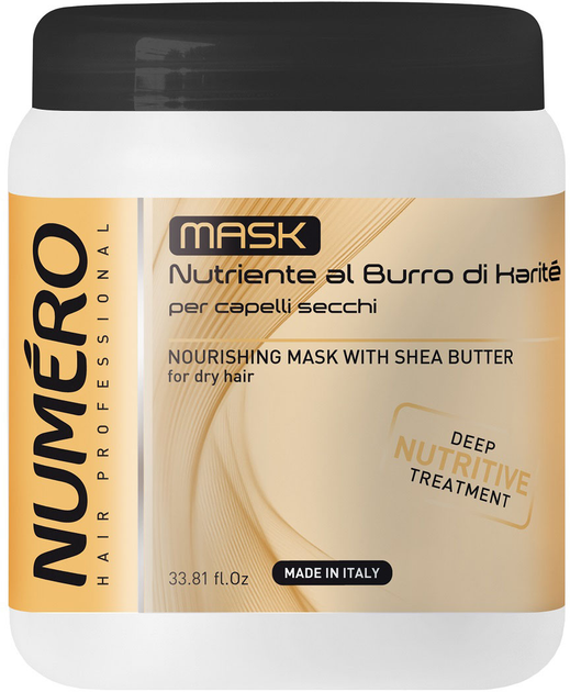 Maska do włosów Numero Nourishing z masłem shea odżywiająca 1000 ml (8011935069712) - obraz 1