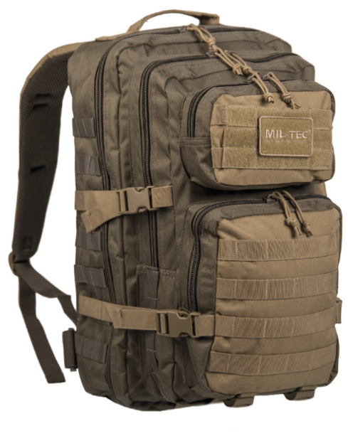 Тактичний рюкзак Mil-Tec Assault L Green / Coyote 36л. 14002302 - зображення 1