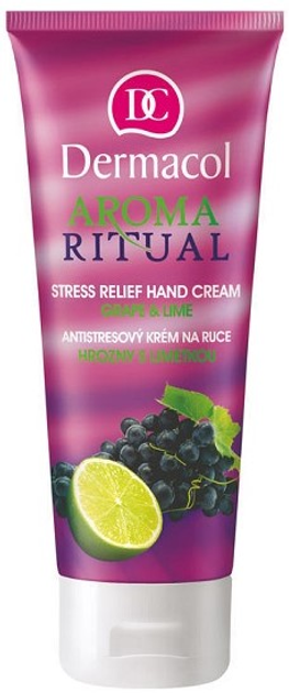 Крем для рук Dermacol Aroma Ritual Stress Relief Hand Cream Grape & Lime 100 мл (8595003104197) - зображення 1