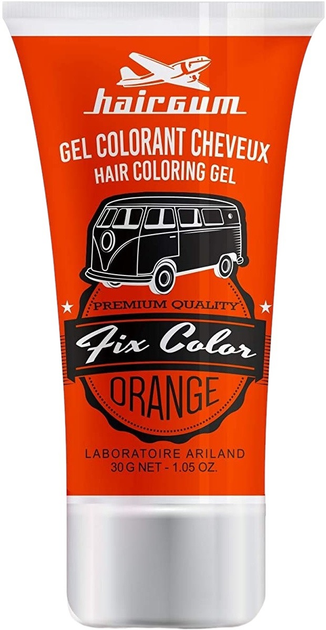 Крем-фарба для волосся без окислювача Hairgum Fix Color Gel Colorant Orange 30 г (3426354085437) - зображення 1