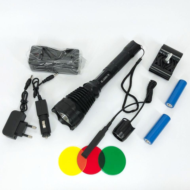 Ручной фонарик led Police Q2800-T6, Сильный фонарик, Мощный HU-408 карманный фонарик - изображение 1