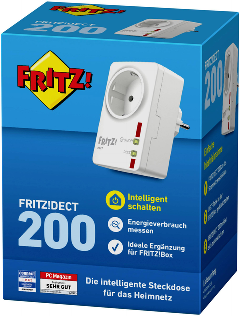 Умная розетка AVM "FRITZ! DECT 200" функция измерения мощности ...