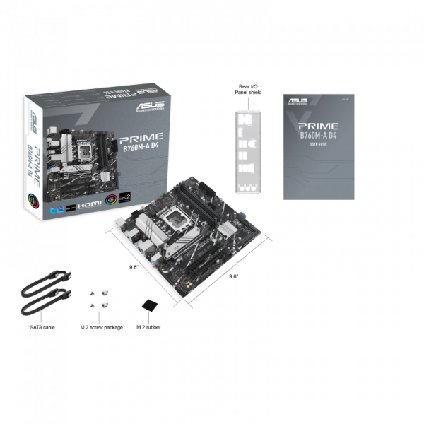 Материнська плата Asus Prime b760m-r d4 Socket 1700 – фото