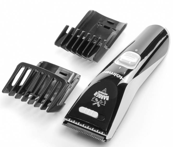 Машинка для стрижки Holmer hhc-0245b pro, Black, 5w, питание от сети/аккумулятор, 2 насадка, 12 настроек длины (0.5-33мм), время работы 45мин, в комплекте зарядное устройство, масло, щеточка - изображение 1