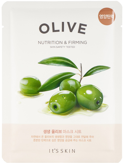 Маска для обличчя It's Skin The Fresh Mask Sheet Olive 20 мл (8809454022666) - зображення 1