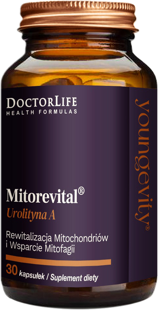 Харчова добавка Doctor Life Mitorevital Urolithin A 30 капсул (5903317644910) - зображення 1