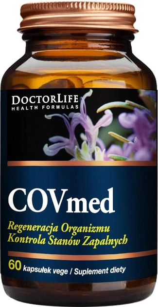 Suplement diety Doctor Life COVmed regeneracja organizmu po Covid-19 60 kapsułek (5903317644804) - obraz 1