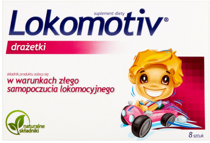 Suplement diety Lokomotiv podtrzymujący dobre samopoczucie lokomocyjne 8 drażetek (5908254186813) - obraz 1