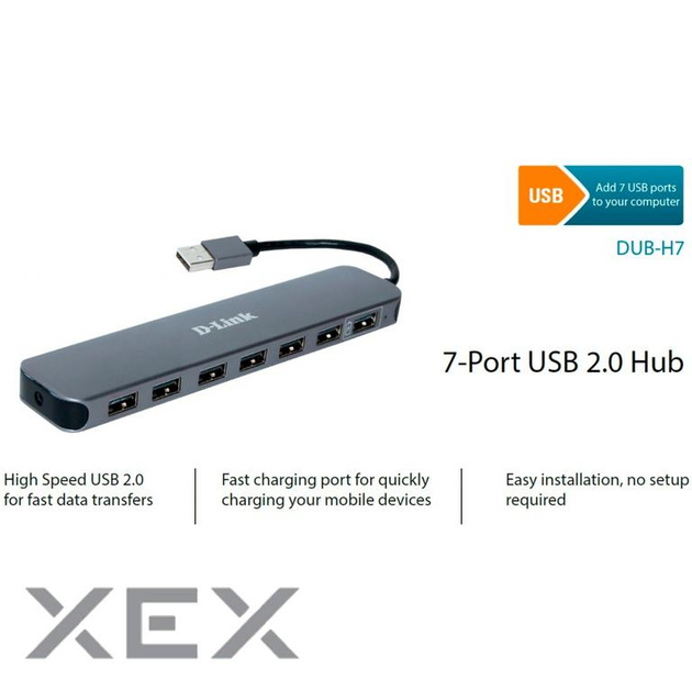 Концентратор D-Link DUB-H7 – фото, відгуки, характеристики в інтернет ...