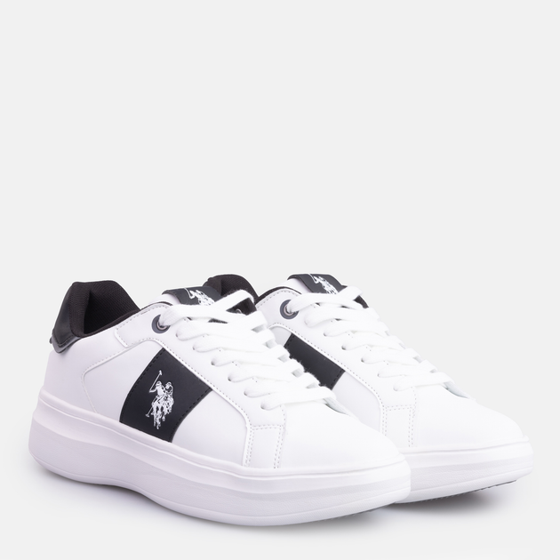 Sneakersy męskie do kostki US Polo Assn JEWEL008MBY2 ​​​​44 Biały/Czarny (8055197302774) - obraz 2