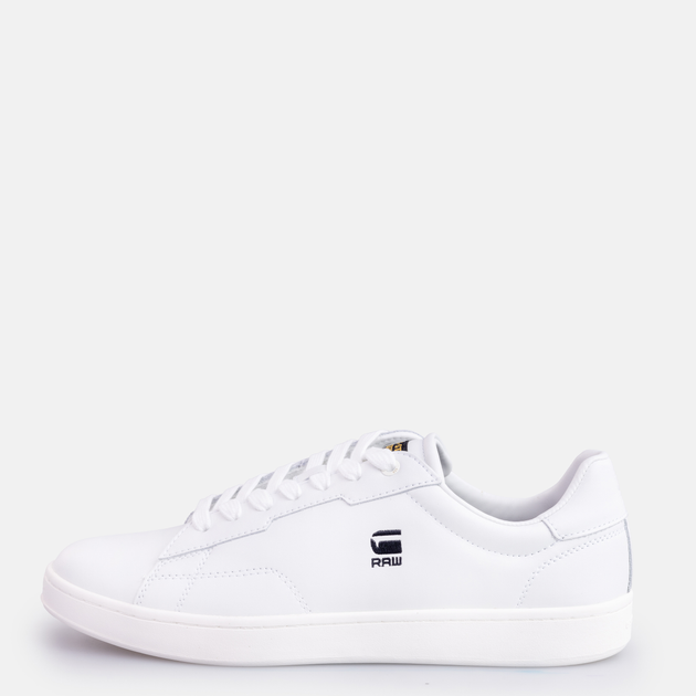 Sneakersy męskie skórzane do kostki G-Star Raw Cadet Lea 2142-002509-1000 46 Białe (8717562552015) - obraz 3