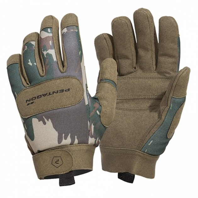 Перчатки тактические Pentagon Duty Mechanic Gloves Greek Lizard Camo XXL - изображение 1