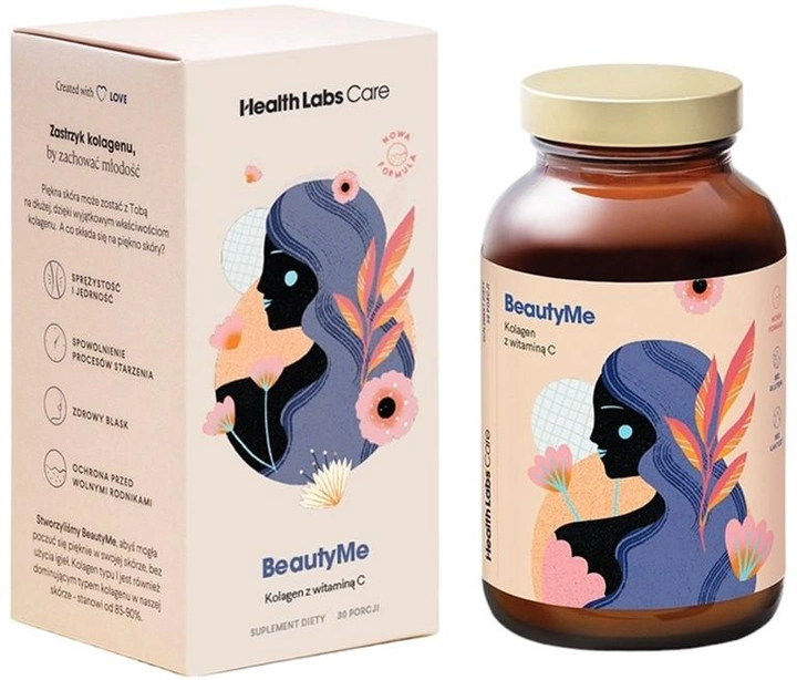 Дієтична добавка Health Labs Care BeautyMe колаген з вітаміном С 114 г (5904708716780) - зображення 1