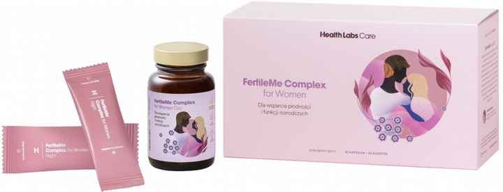 Дієтична добавка Health Labs Care FertileMe Complex For Women 30 капсул та 30 саше (5904708716988) - зображення 1