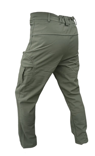 Тактичні штани Soft Shell Han Wild утеплені на флісі, Олива XL - зображення 2