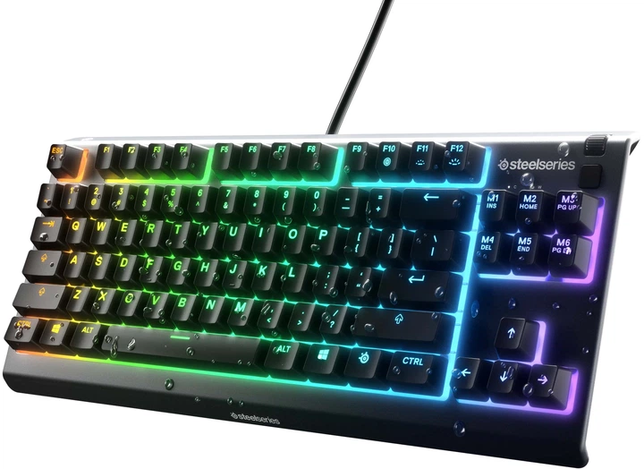 Клавіатура дротова SteelSeries Apex 3 TKL USB US (5707119044790) - зображення 7