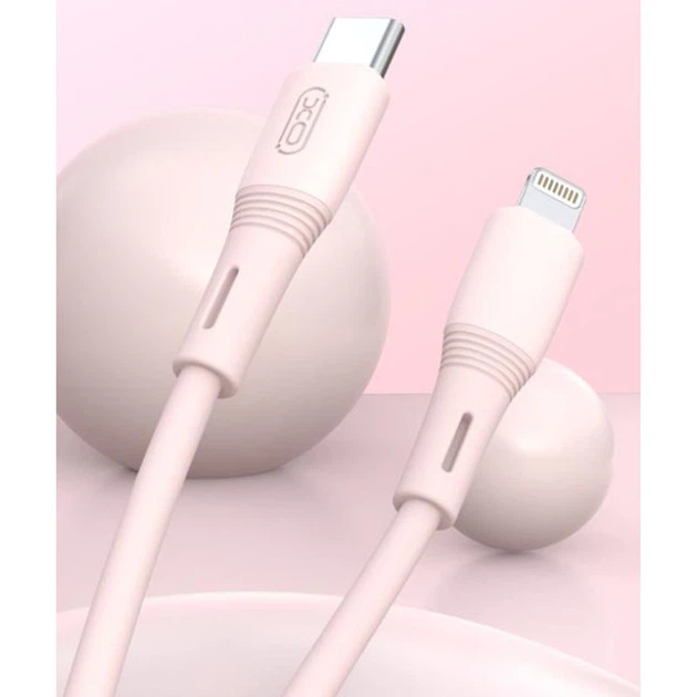 Дата кабель HOCO X97 Crystal color Type-C to Lightning 20W (1m) (Light pink) (179643) - Фото 2 Дата кабель HOCO X97 Crystal color Type-C to Lightning 20W (1m) (Light pink) (179643) - изображение 2