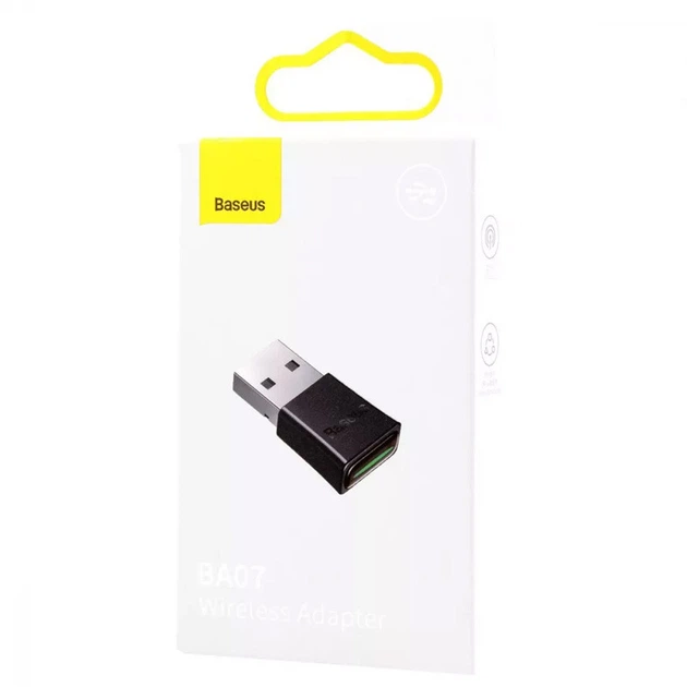 Bluetooth адаптер Baseus BA07 (ZJBA010001) (Black) (183202) - Фото 6 Bluetooth адаптер Baseus BA07 (ZJBA010001) (Black) (183202) - изображение 6