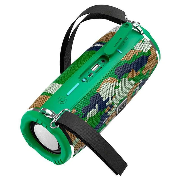 Bluetooth Колонка HOCO HC12 Sports (Camouflage Green) (166698) - Фото 2 Bluetooth Колонка HOCO HC12 Sports (Camouflage Green) (166698) - изображение 2