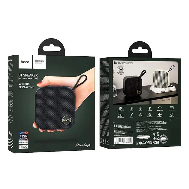 Bluetooth Колонка HOCO HC22 Auspicious sports (Black) (179784) - изображение 2