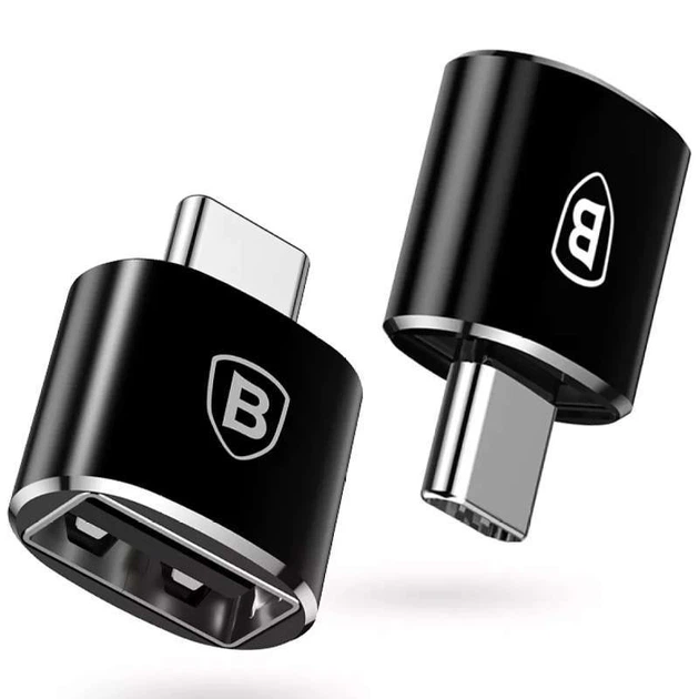 Переходник Baseus USB Female To Type-C Male Adapter Converter (Черный) (132283) - изображение 2