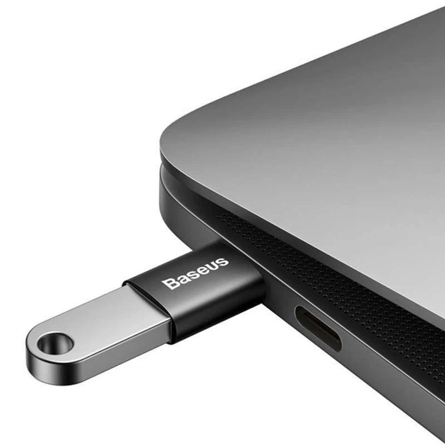 Переходник Baseus Ingenuity Series Mini Type-C to USB 3.1 (ZJJQ000001) (Black) (160316) - изображение 4