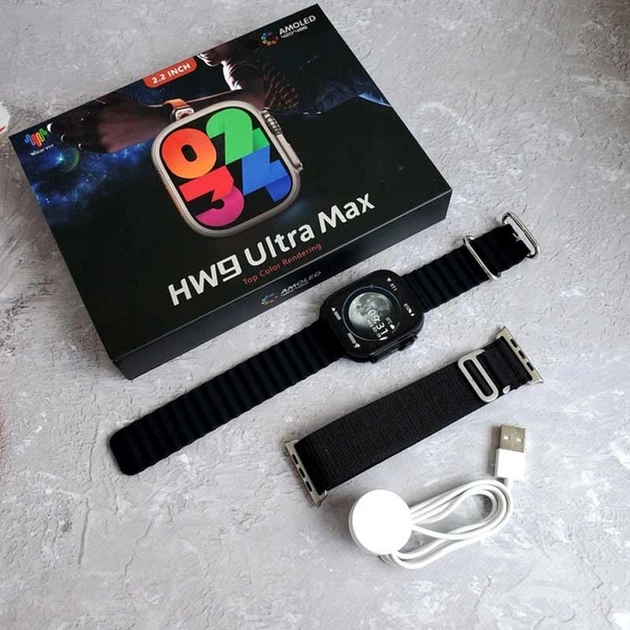 Смарт-годинник HW9 Ultra Max (Black / Black) Epik (176613) - зображення 3