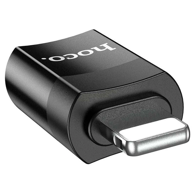 Переходник HOCO UA17 Lightning Male to Type-C Female USB2.0 (Черный) (135869) - изображение 2