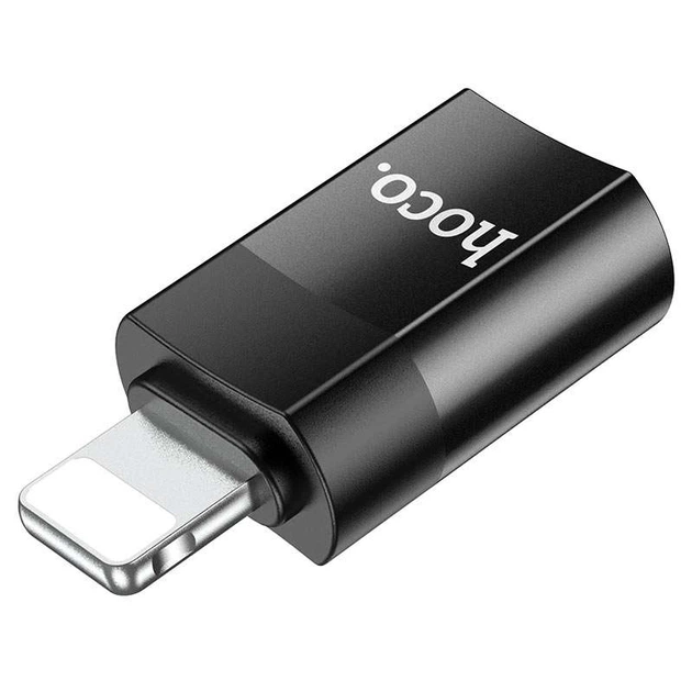 Переходник HOCO UA17 Lightning Male to Type-C Female USB2.0 (Черный) (135869) - изображение 3