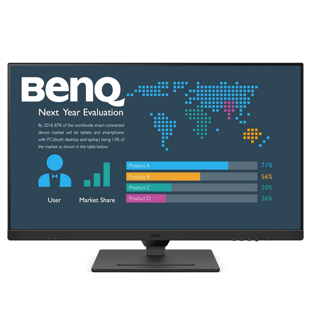 TFT 31.5" BenQ BL3290QT, IPS, 2K QHD, 75Hz, HDMI, DP, DP-out, USB-C, HAS, USB-hub, колонки, черный - изображение 8