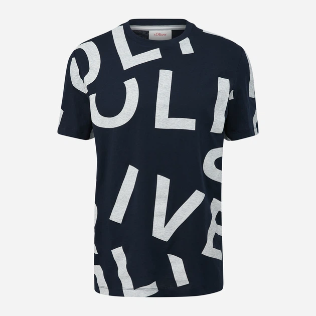 Футболка чоловіча s.Oliver 10.3.11.12.130.2138640-59F1 XXL Синя (4099974731702) - зображення 3