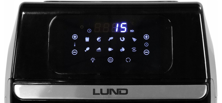 Аерофритюрниця мультипіч Lund 67590 1800 Вт 12 л з функцією сушіння грибів та фруктів Чорна - зображення 7