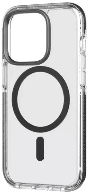 Панель Tech21 Evo Crystal MagSafe Cover для Apple iPhone 14 Pro Clear/Graphite Black (T21-9712) - зображення 2