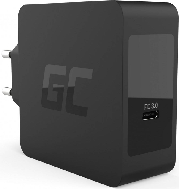 Ładowarka sieciowa Green Cell Charger USB-C Power Delivery 60W Czarna (5903317221876) - obraz 3