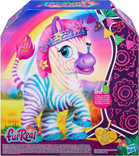 Інтерактивна іграшка Фурріал Райдужна Зебра furReal Zenya My Zebra