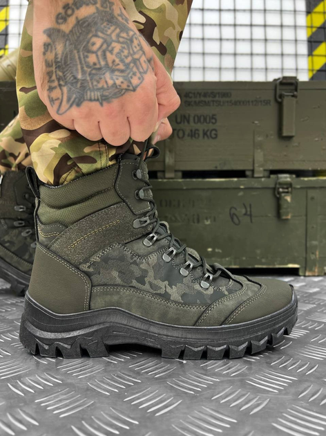 Тактичні черевики Urban Ops Assault Boots Olive 45 - зображення 1