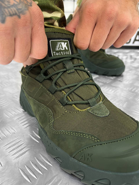 Тактические кроссовки АК Tactical Combat Shoes Olive 44 - изображение 2