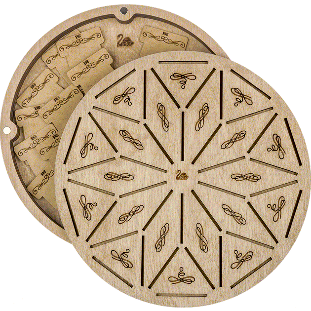 Шкатулка для рукоделия Wonderland Crafts + 42 бобинки FLZB(N)-058 (19*19*2.8см) - Фото 3 Шкатулка для рукоделия Wonderland Crafts + 42 бобинки FLZB(N)-058 (19*19*2.8см) - изображение 3
