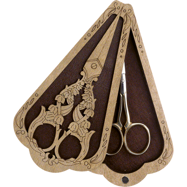 Шкатулка для рукоделия Wonderland Crafts FLZB(N)-023 (6,5*12см) Шкатулка для ножниц (8*15см) - изображение 2