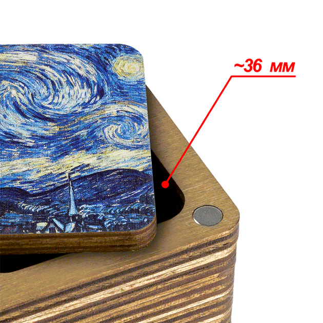 Шкатулка для рукоделия Wonderland Crafts FLZB(N)-067 Мусорничка (5.5*6*4.5см) - Фото 3 Шкатулка для рукоделия Wonderland Crafts FLZB(N)-067 Мусорничка (5.5*6*4.5см) - изображение 3