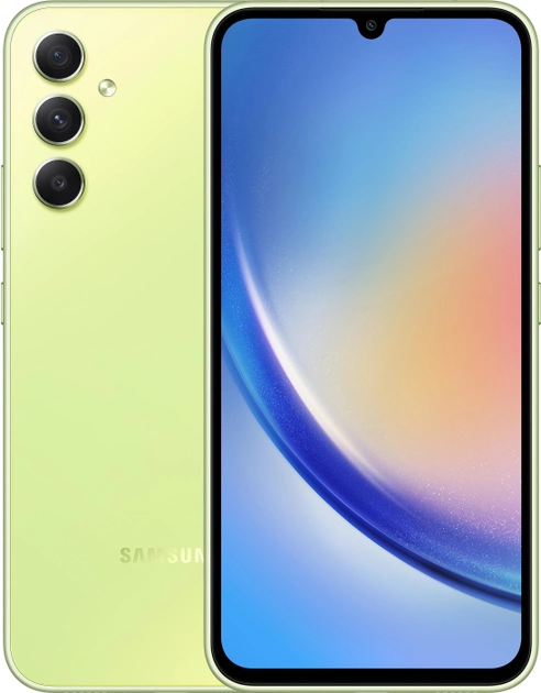 Мобільний телефон Samsung Galaxy A34 SM-A346B 5G 8/256GB DualSim Awesome Lime (8806094888904) - зображення 1