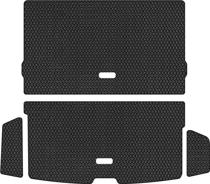 Акція на Комплект автокилимків EVAtech в багажник авто Volvo XC90 2014-2020 2 покоління SUV USA 4 шт Black від Rozetka