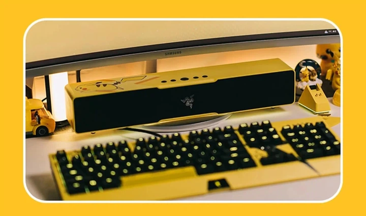 Razer Leviathan V2 X ピカチュウエディション ケーブル1本で動作する