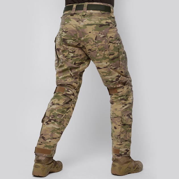 Штурмовые штаны UATAC GEN 5.2 с наколенниками и тактическим ремнем (L) мультикам (Multicam) STEPPE світлий - изображение 2