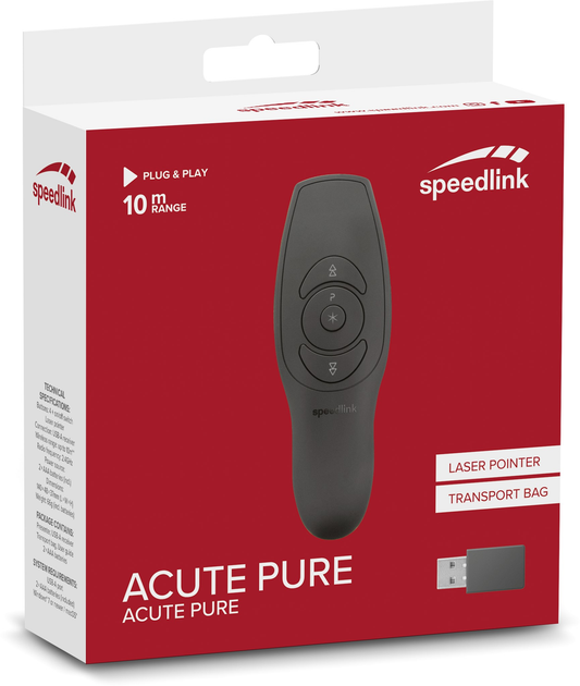 Presenter Speedlink Acute Pure Wireless Black (SL-600400-BK-01) - obraz 5