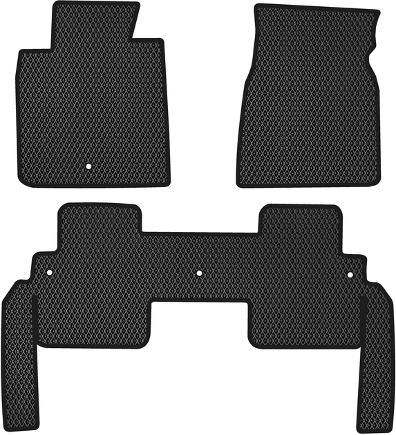 Акція на EVA килимки EVAtech в салон авто Buick Enclave Restyling 2012-2017 1 покоління SUV USA 3 шт Black від Rozetka