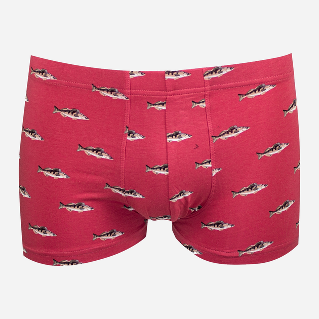 Трусы-шорты мужские H&M 0564310_рыба_т.роз M Темно-розовые ...
