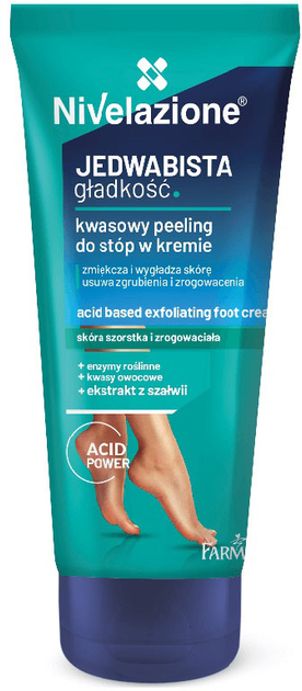 Peeling do stóp Farmona Nivelazione kwasowy w kremie 75 ml (5900117009017) - obraz 1