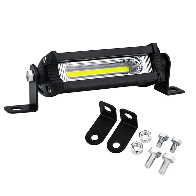 Додаткова світлодіодна LED-фара, COB 9 W, 112 х 28 x 48 мм, 12-24 B - Фото 1 Додаткова світлодіодна LED-фара, COB 9 W, 112 х 28 x 48 мм, 12-24 B - зображення 1
